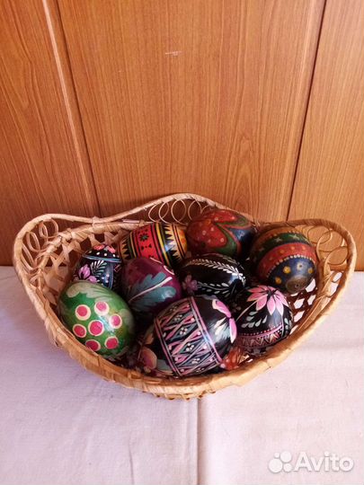 Писанки (яйца) деревянные, пасхальные. СССР