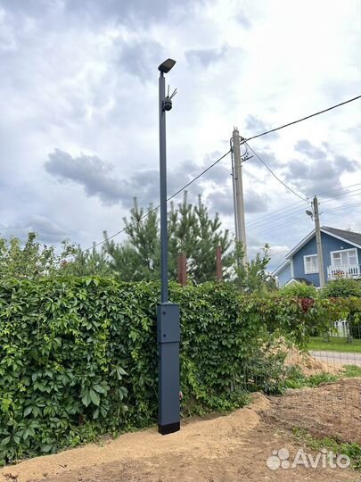 Трубостойка, подключение электричества