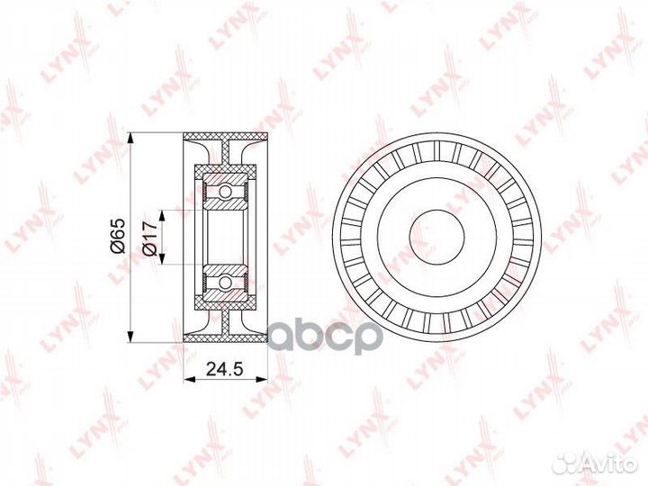 Ролик натяжного механизма / приводной подходит