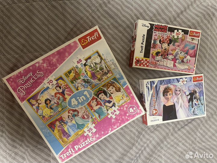 Пазлы trefl для девочек пакетом