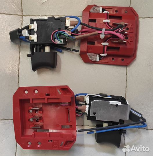 Кнопка и разьем для Hilti SF 2-A, SFD 2-A, SID 2-A