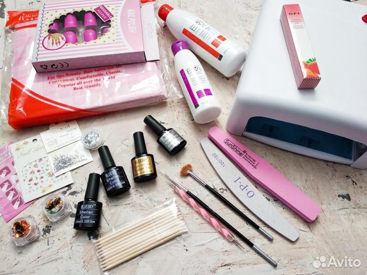 Стартовый набор для укрепления ногтей гель лаком