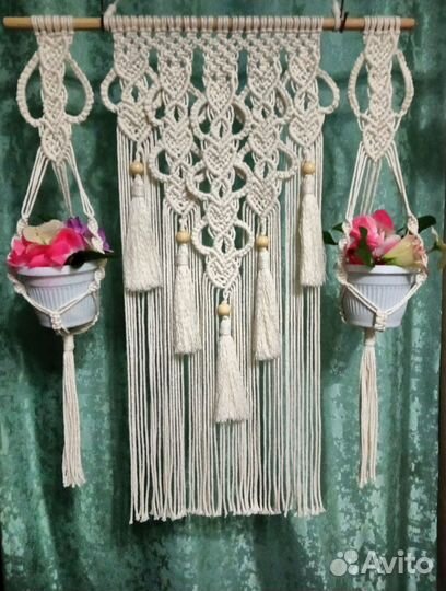 Настенное панно макраме