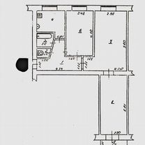 3-к. квартира, 60 м², 4/5 эт.