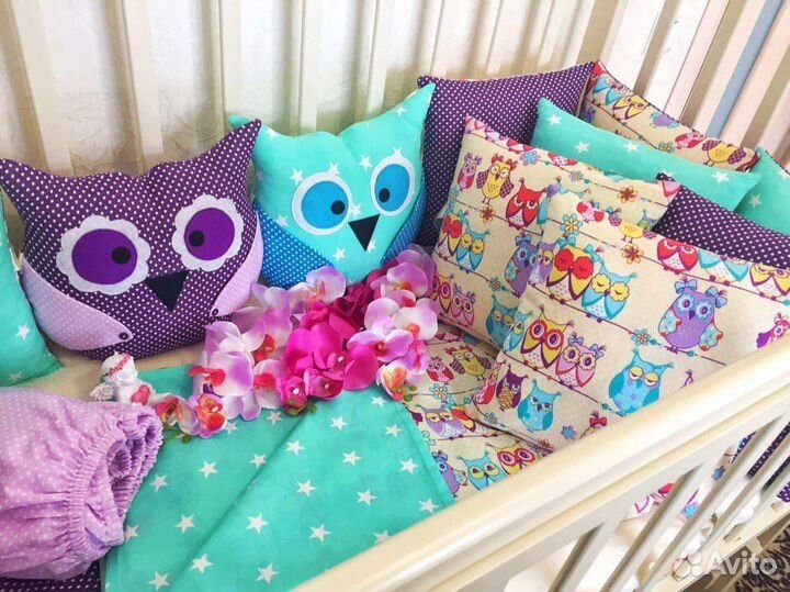 Бортики в кроватку