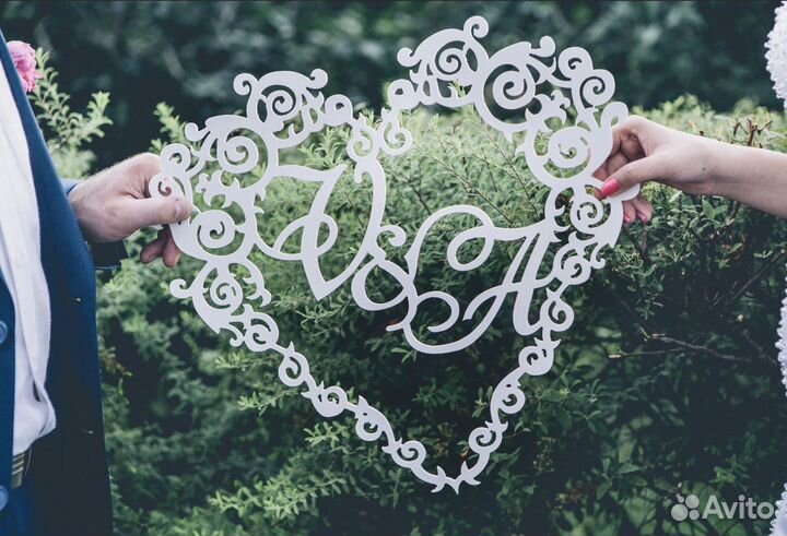 Монограмма на свадьбу (семейный герб)
