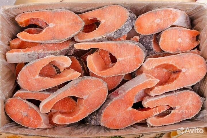 Икра Красная. Стейки Форели 100гр+