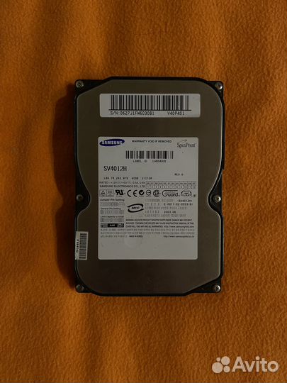 Жесткий диск Samsung 40GB