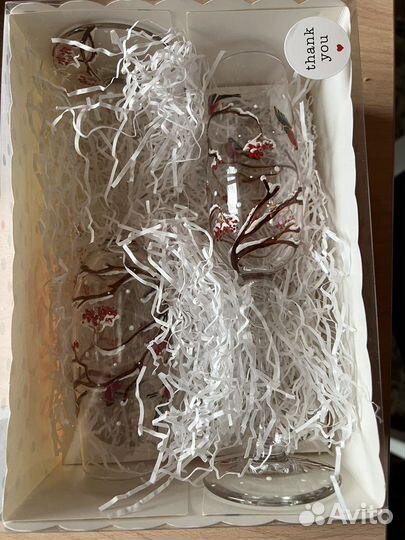 Бокалы для шампанского с росписью свадебные