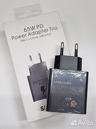 Блок питания Samsung 65W USB-C2, USB-A 1 Port
