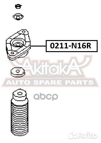 Опора амортизатора зад прав/лев 0211N16R asva
