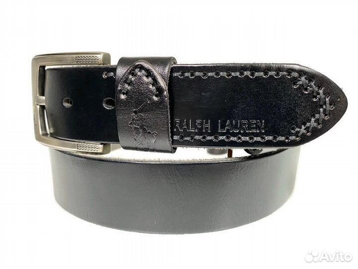 Ремень кожаный Polo Ralph Lauren 1530 black