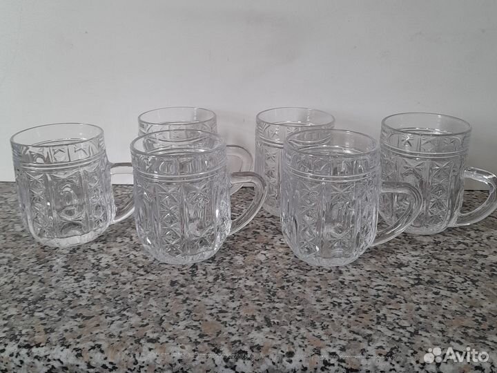Кружечки хрустальные