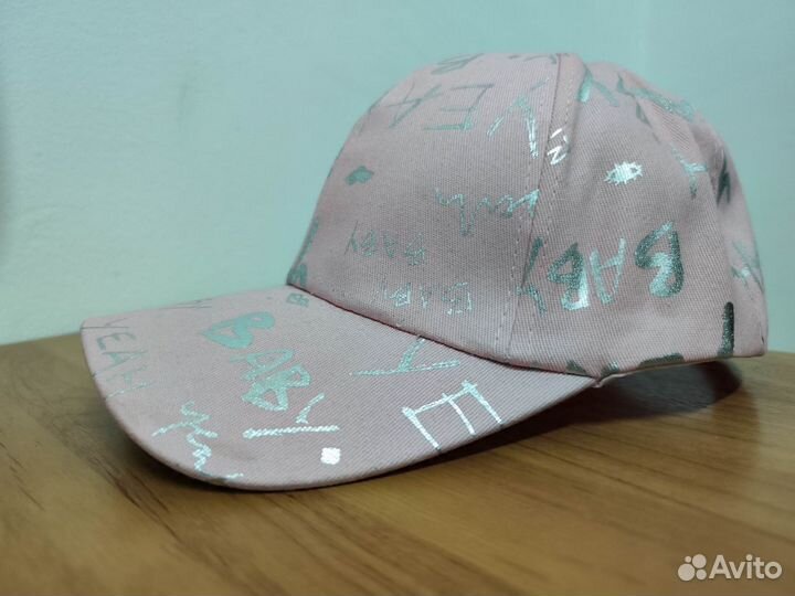 Новая бейсболка (кепка) розовая с надписью