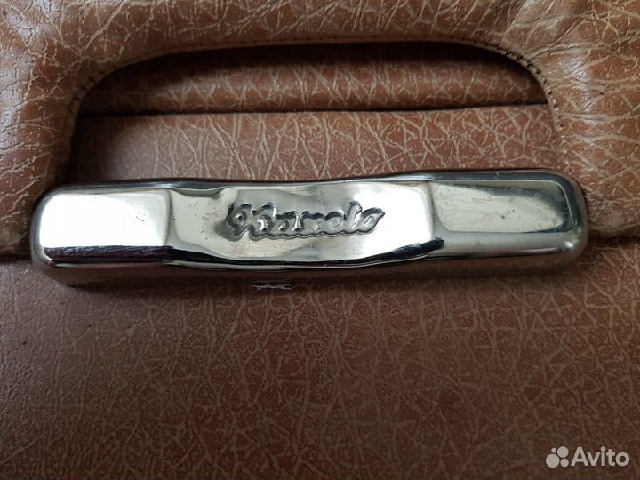 Винтажный кожаный чемодан СССР