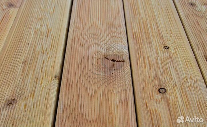 Террасная доска из лиственницы сибирской, сорт С
