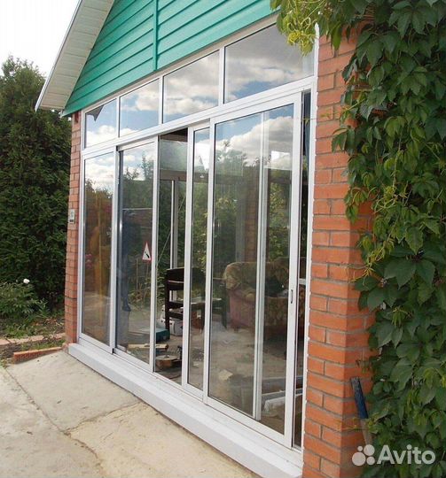 Остекление веранды распашное