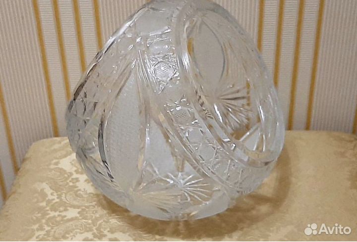 Ваза для фруктов,хрусталь,винтаж,Югославия