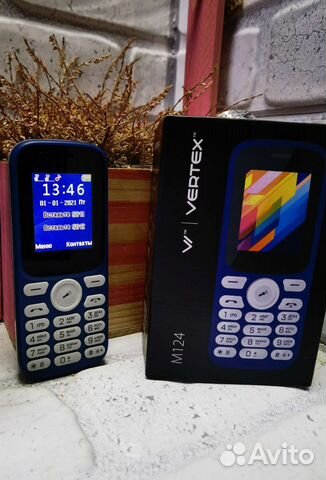 Телефон кнопочный vertex m124 купить в Воронеже | Электроника | Авито