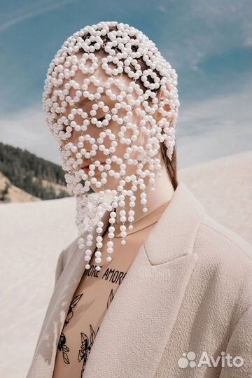 Прокат жемчужного украшения маски Avery H-23