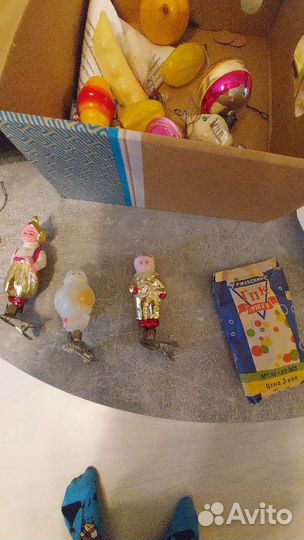 Игрушки елочные новогодние СССР раритет