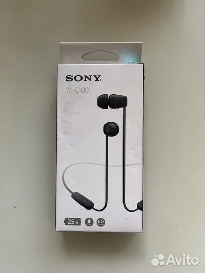 Беспроводные наушники sony wi-c100
