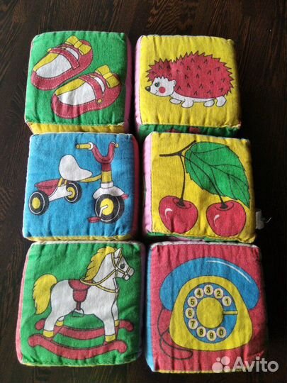 Кубикиби мякиши+ книжка шуршащая