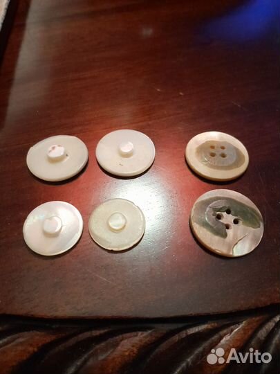 Пуговицы перламутровые СССР