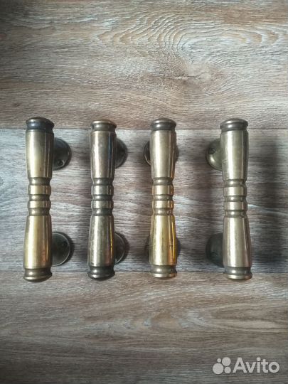 Дверная старинная ручка бронза