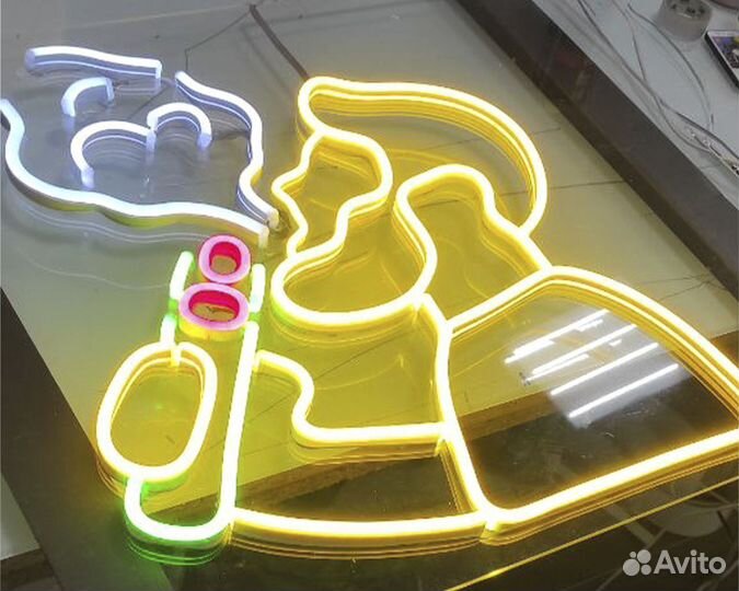 Объемные световые буквы, светодиодная вывеска