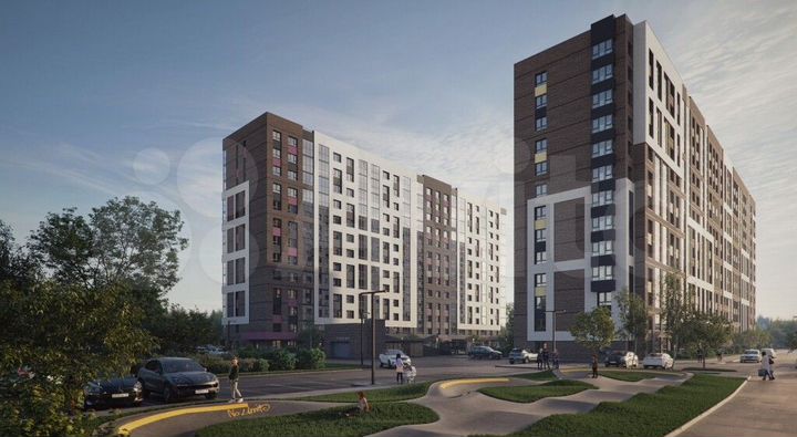 2-к. квартира, 53,3 м², 4/13 эт.