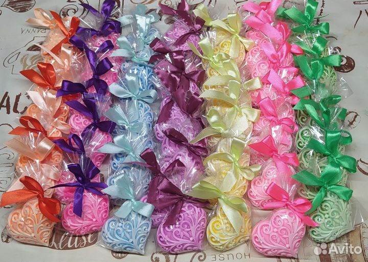 Сердечки из мыла