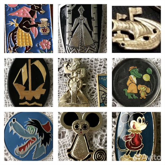 Детские советские значки СССР винтаж