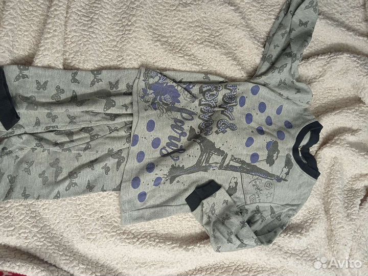 Варежки для девочки 2- 3 года + пижамки