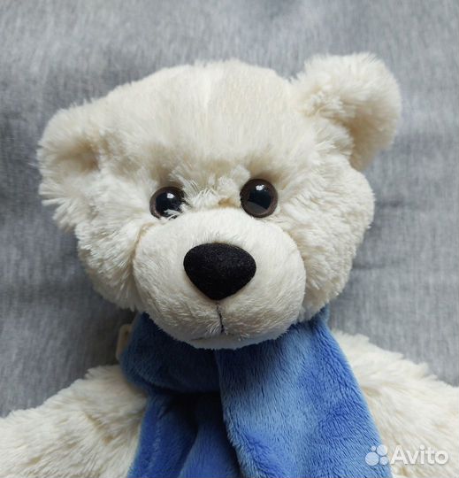 Рюкзак-игрушка Мишка, 40 см, белый, чистый