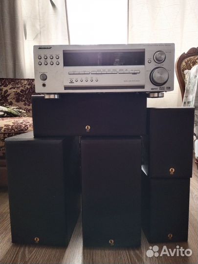 Ресивер pioneer vsx-D514+акустика Sven HP-514T