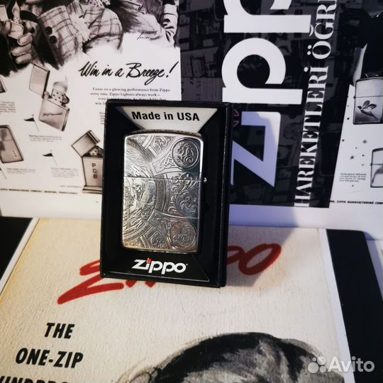 Зажигалка Zippo Armor Polish Chrome Оригинал
