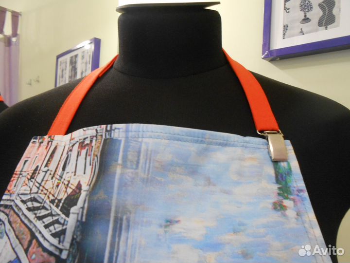 Фартук текстильный для кухни женский Handmade