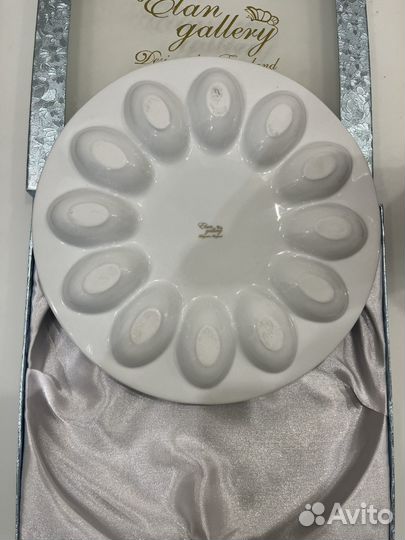 Пасхальное блюдо для яиц фарфор