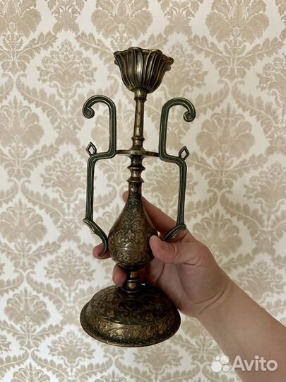 Подсвечник большой бронза СССР