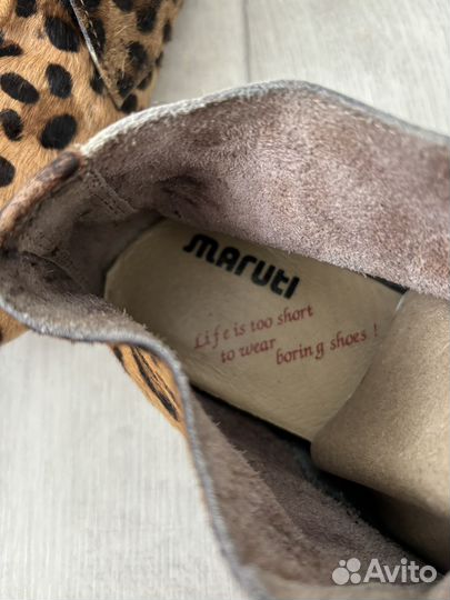 Полуботинки из меха пони Maruti