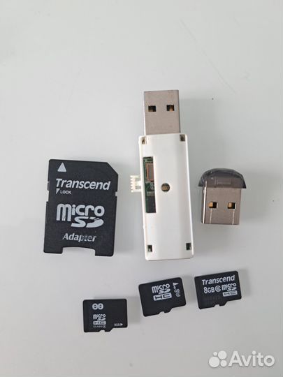 Карта памяти MicroSD (8Гб) и USB (4Гб)