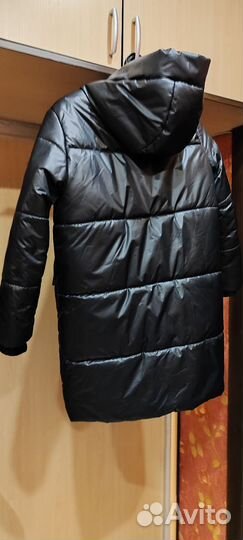 Пуховик для девочки 152 длинный