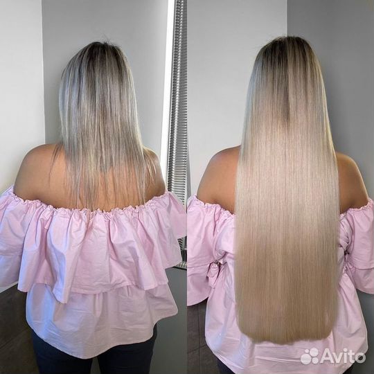 Наращивание волос рассрочка premium материалы