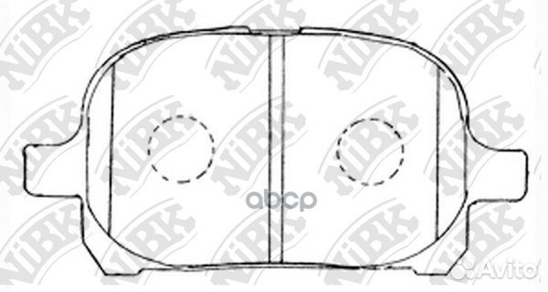 Колодки тормозные дисковые перед PN1401 NiBK