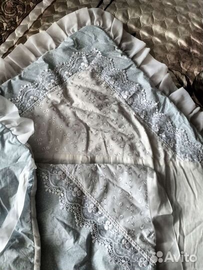 Конверт одеяло на выписку для мальчика