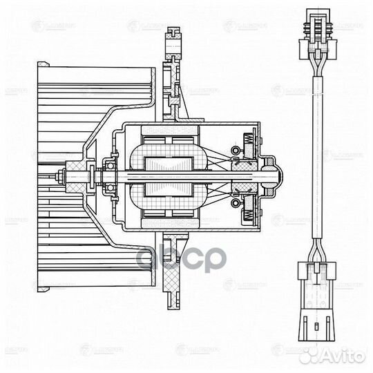 Э/вентилятор отоп. LFH0113 luzar