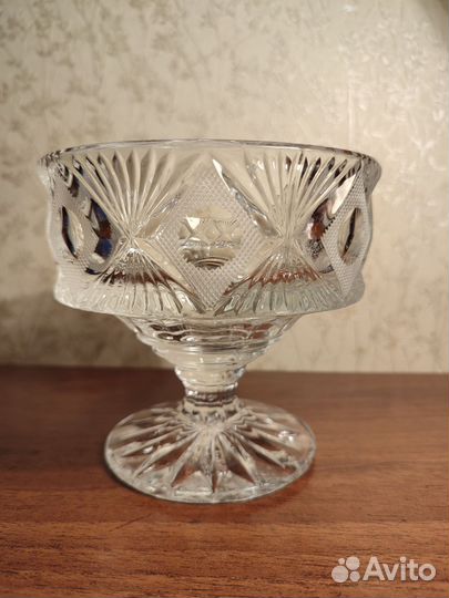 Конфетница, креманка СССР хрусталь