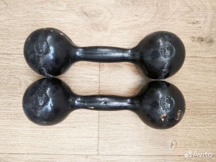 Гантели 5 кг (чугунные)
