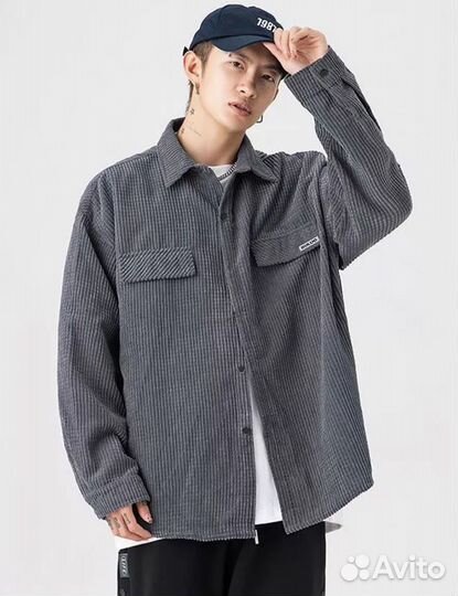 Вельветовая рубашка мужская